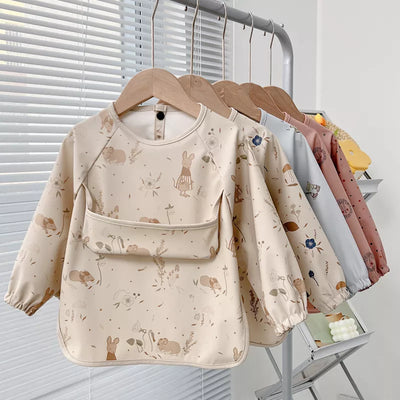 Baby Bibs Waterproof Long Sleeve Apron