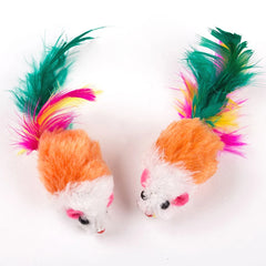 Feathered Mouse Cat Toy