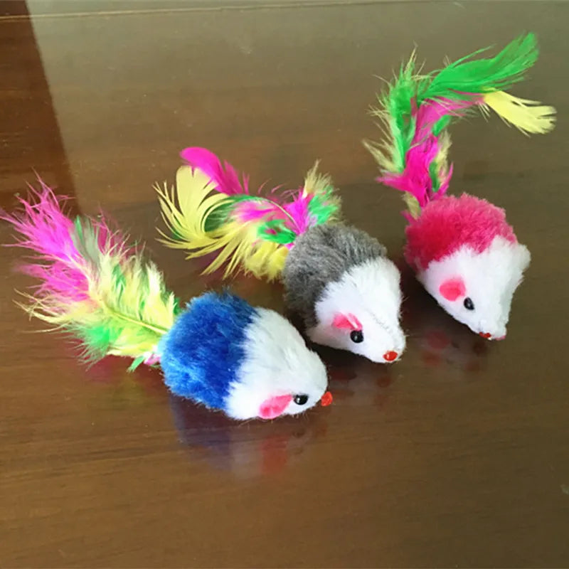 Feathered Mouse Cat Toy