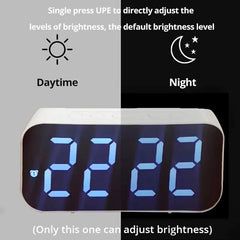 LED Mirror Table Clock