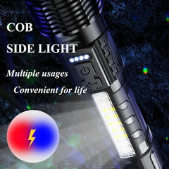 High Strong Power Led Flashlight Tactical Emergency Spotlight