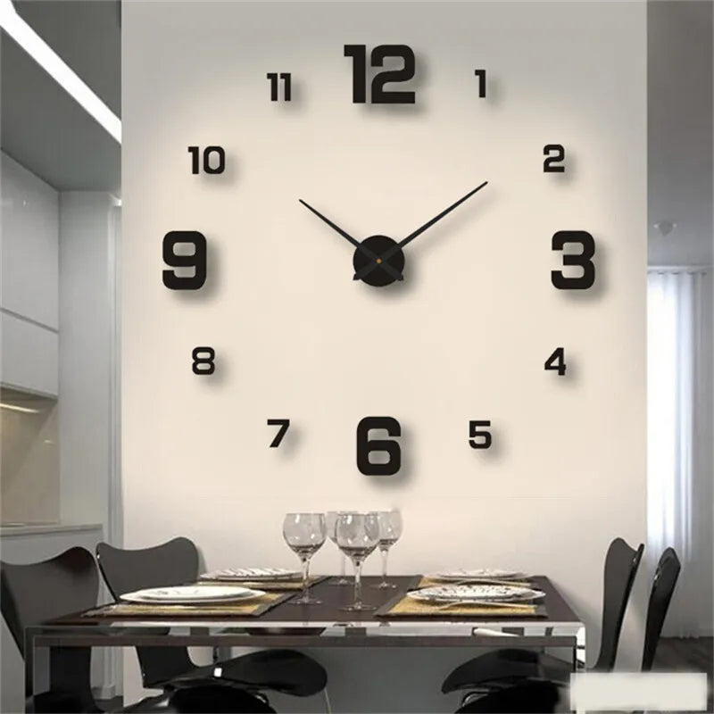 Frameless DIY Wall Clock