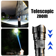 Powerful Flashlight High Power LED Flashlight Rechargeable