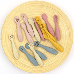 Silicone Spoon Fork Baby Utensils Set