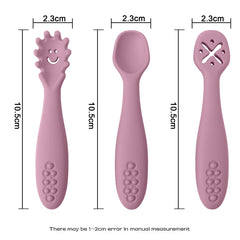 Silicone Spoon Fork Baby Utensils Set