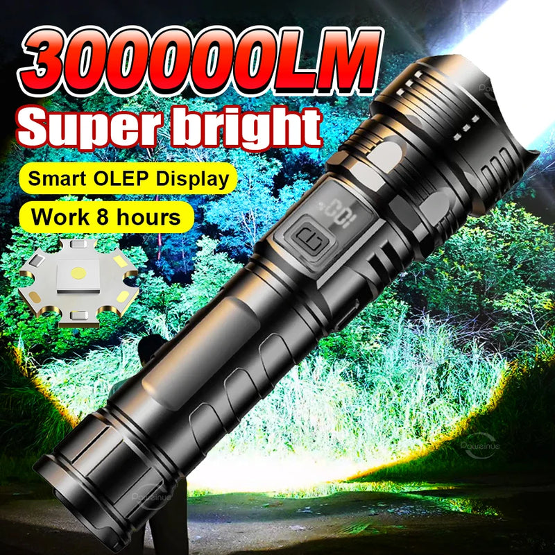 Powerful Flashlight High Power LED Flashlight Rechargeable