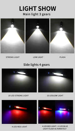 High Strong Power Led Flashlight Tactical Emergency Spotlight