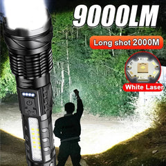 High Strong Power Led Flashlight Tactical Emergency Spotlight