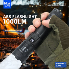 9900LM Powerful LED Flashlight USB Rechargeable Light Zoom