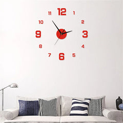 Frameless DIY Wall Clock