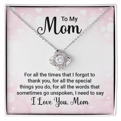 Love Knot Necklace - For Mom For All The Times