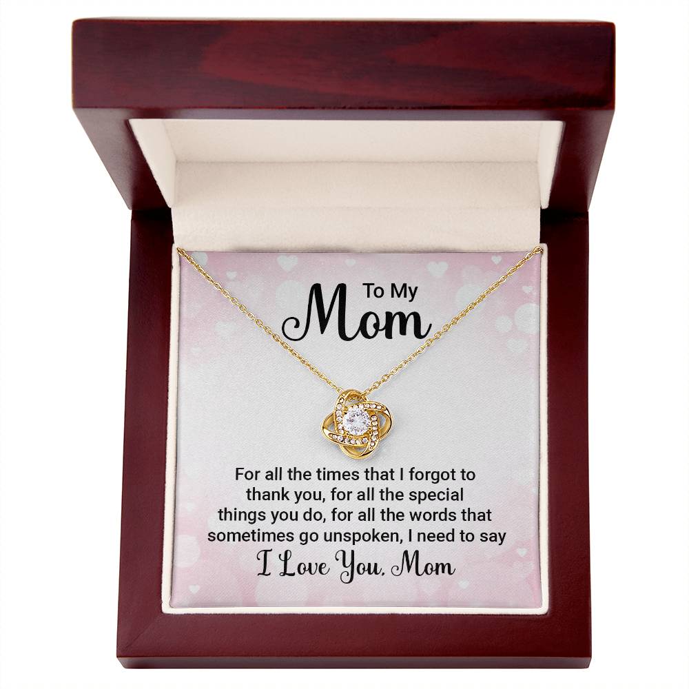 Love Knot Necklace - For Mom For All The Times