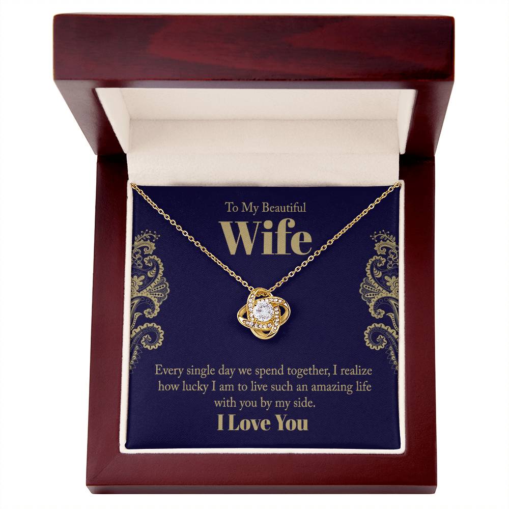 Love Knot Necklace - For Wife Every Single Day