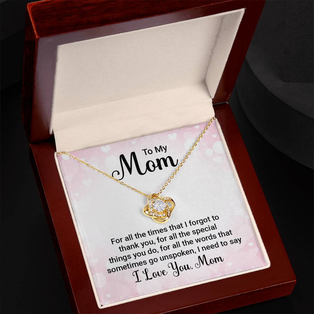 Love Knot Necklace - For Mom For All The Times