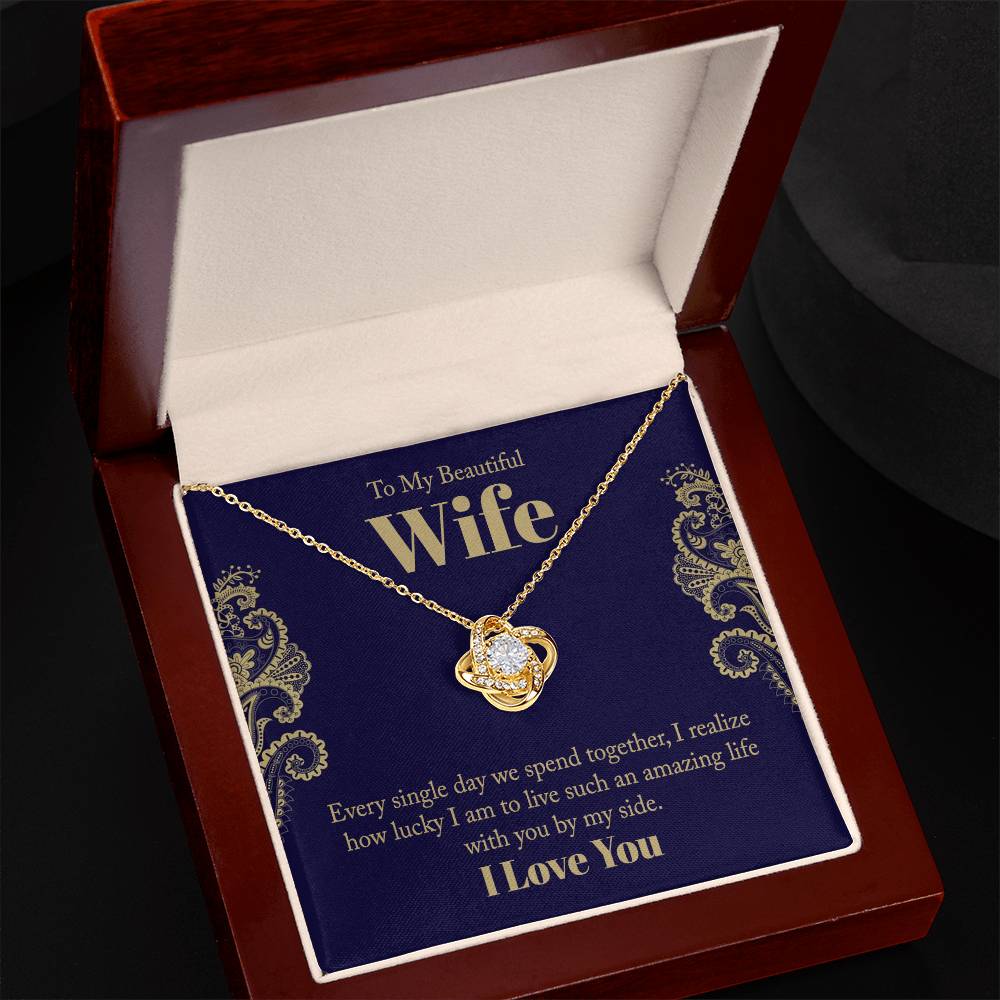 Love Knot Necklace - For Wife Every Single Day