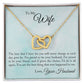 Interlocking Hearts Necklace -  For Wife The Love That I Have