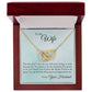 Interlocking Hearts Necklace -  For Wife The Love That I Have