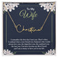 Signature Name Necklace - For Wife I Remember The First Day